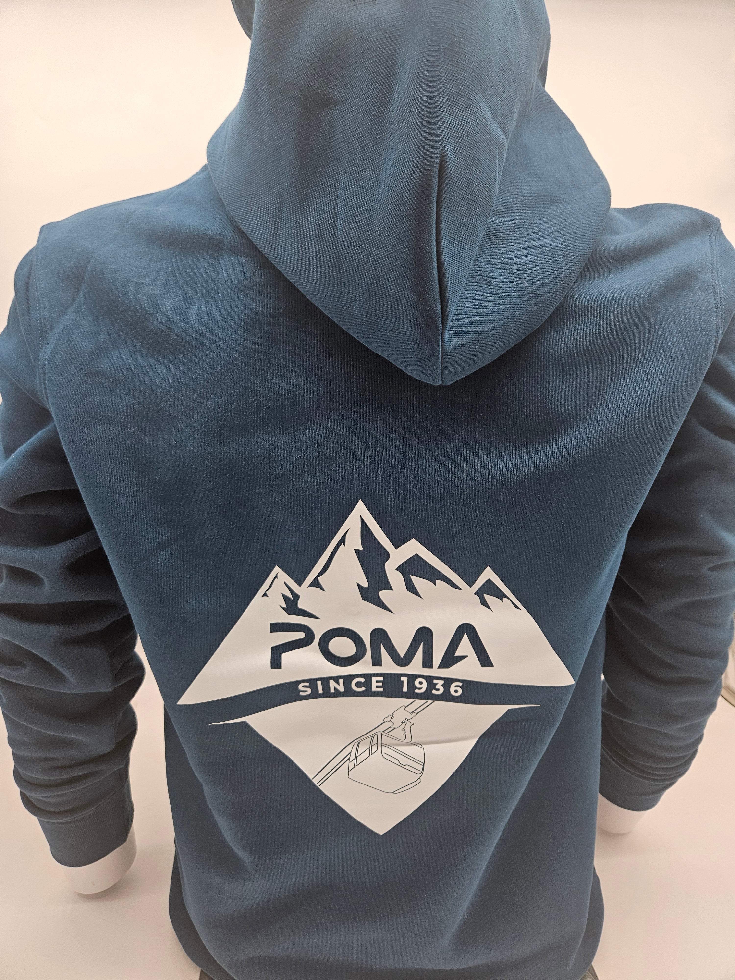 Sweat-shirt à capuche Poma Montagne - BLEU