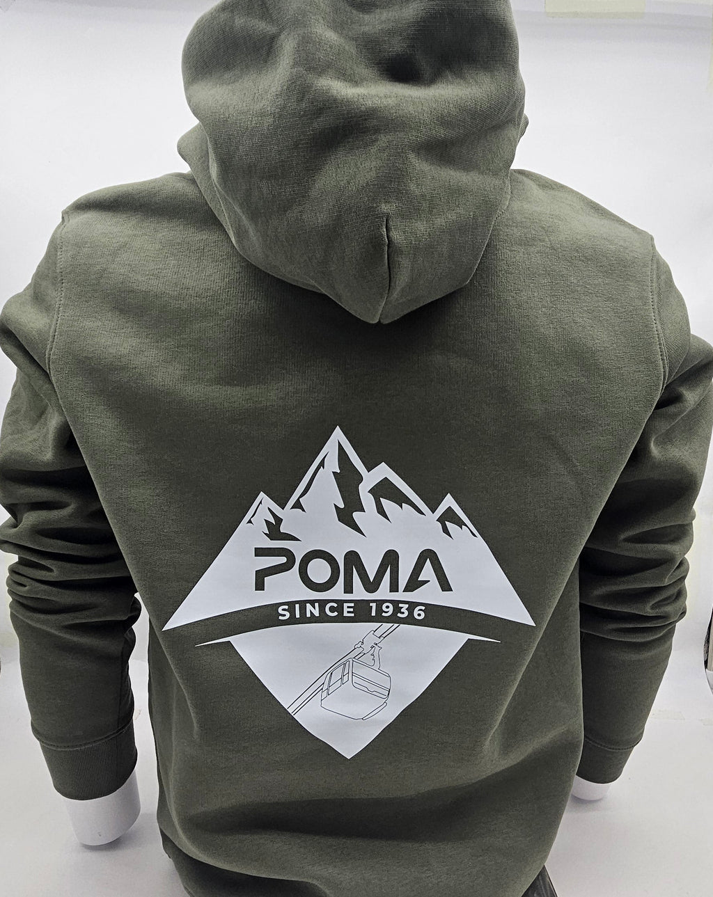 Sweat-shirt à capuche Poma Montagne - KAKI