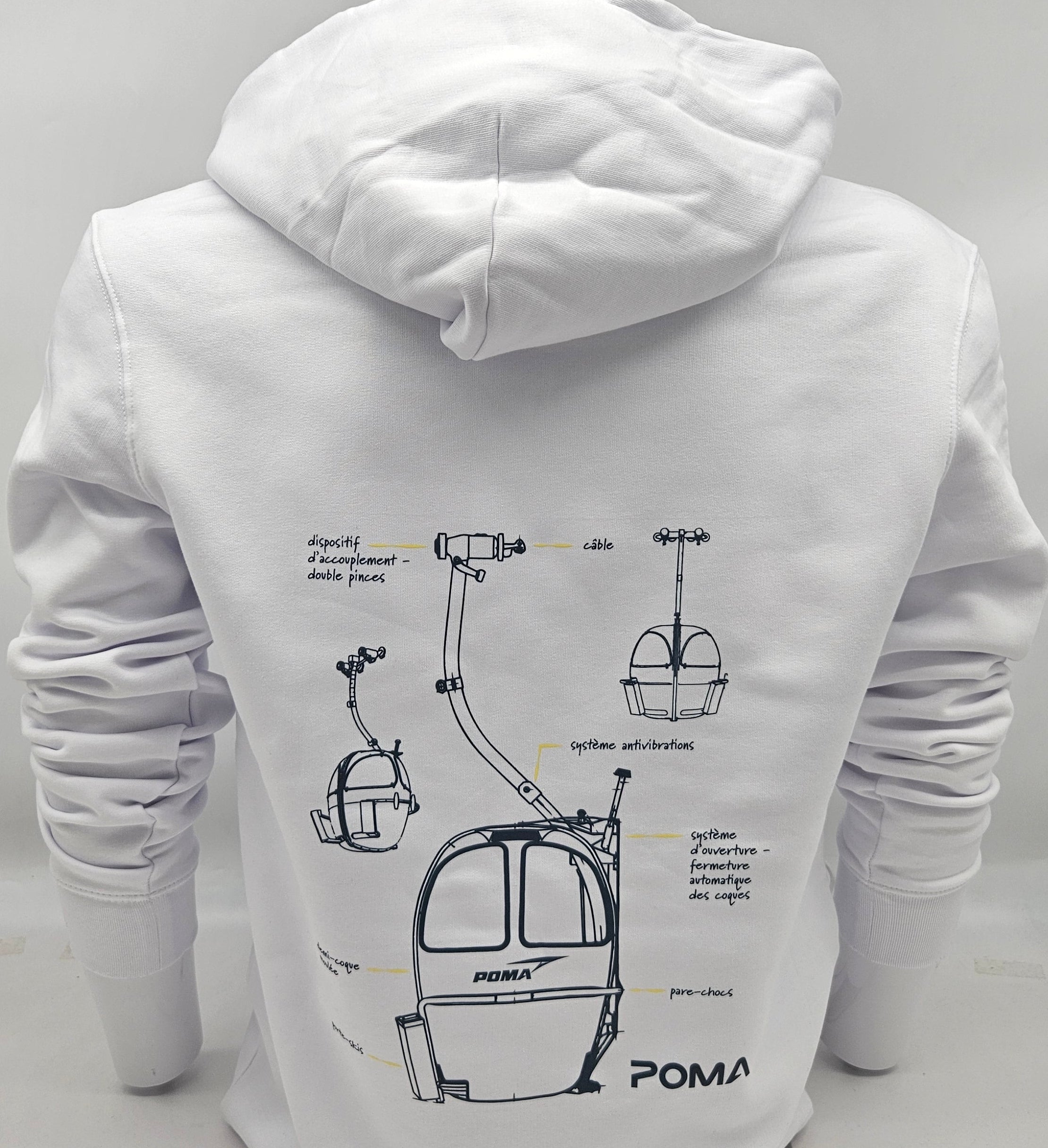 Sweat-shirt à capuche SP4 - BLANC