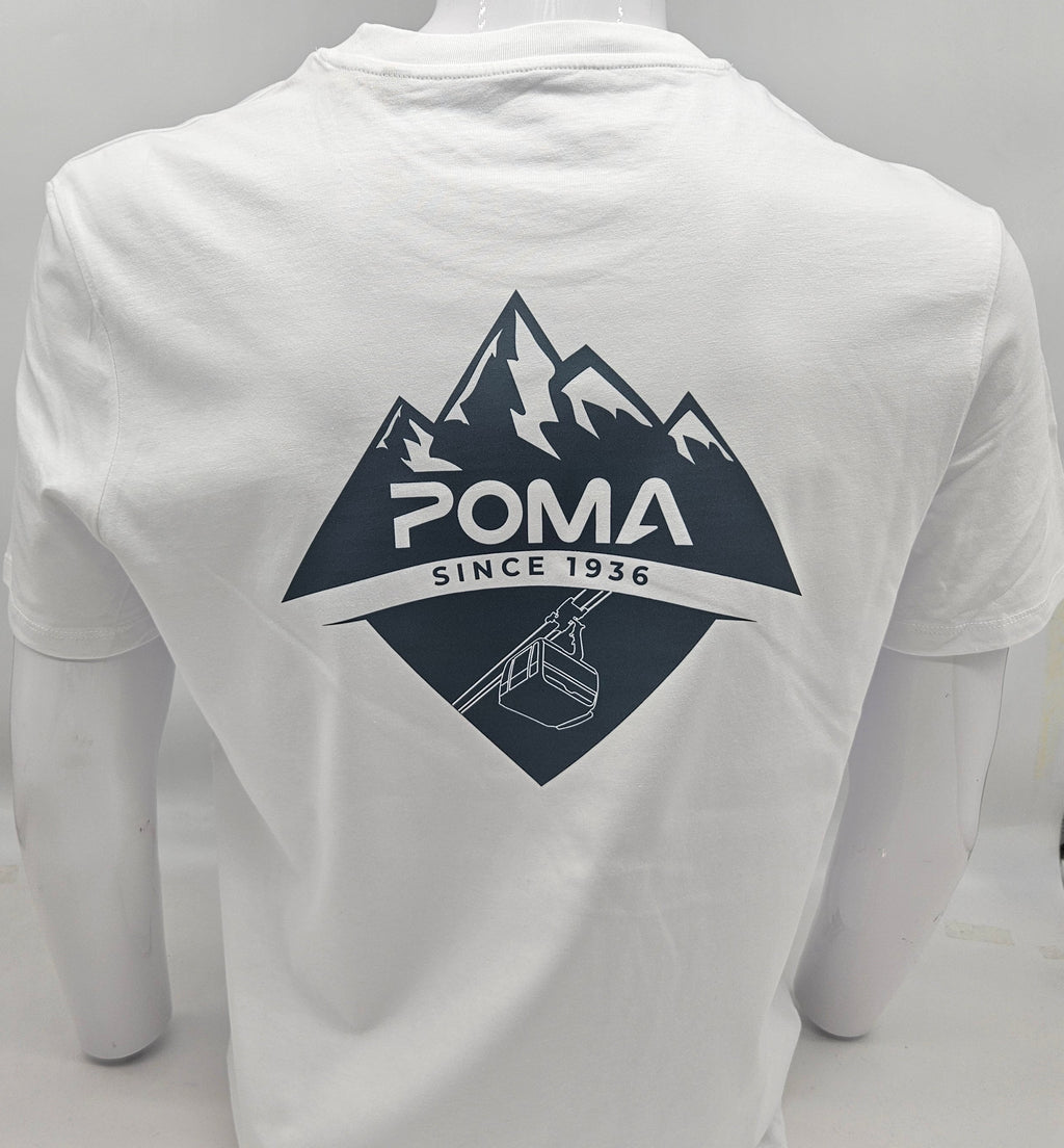 T-Shirt Poma Montagne - BLANC