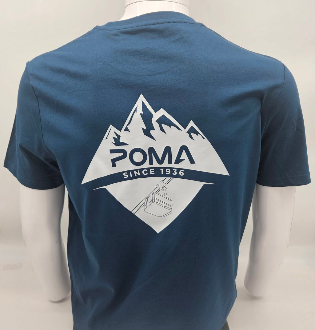 T-Shirt Poma Montagne - BLEU