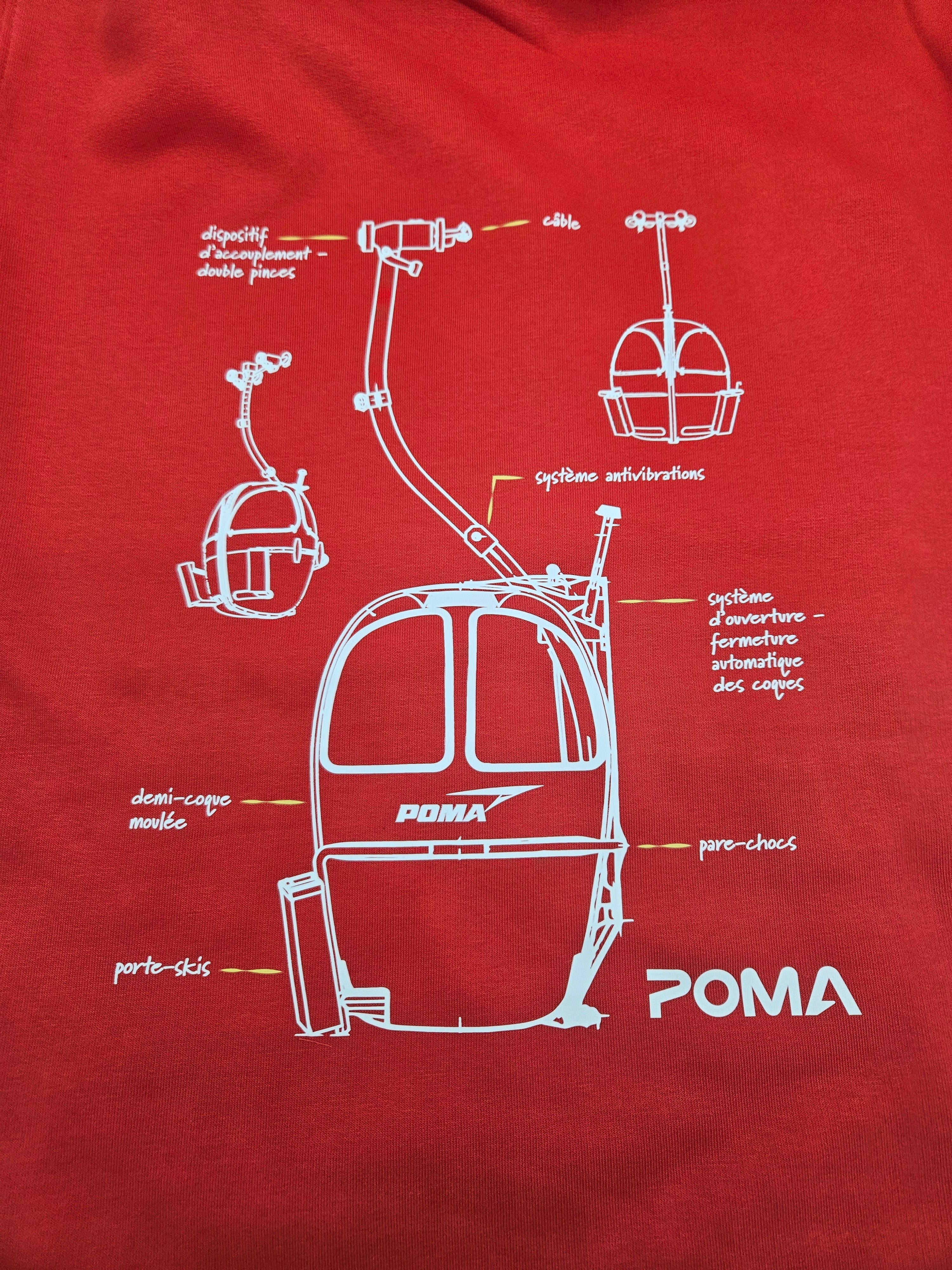 Sweat-shirt à capuche SP4 - ROUGE