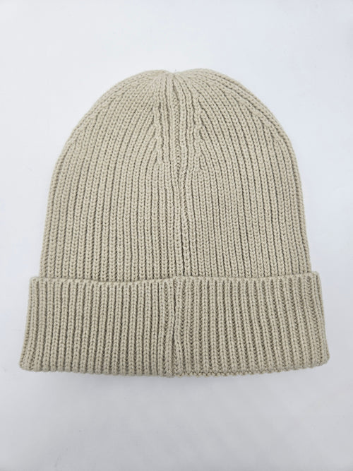 Knit beanie - BEIGE