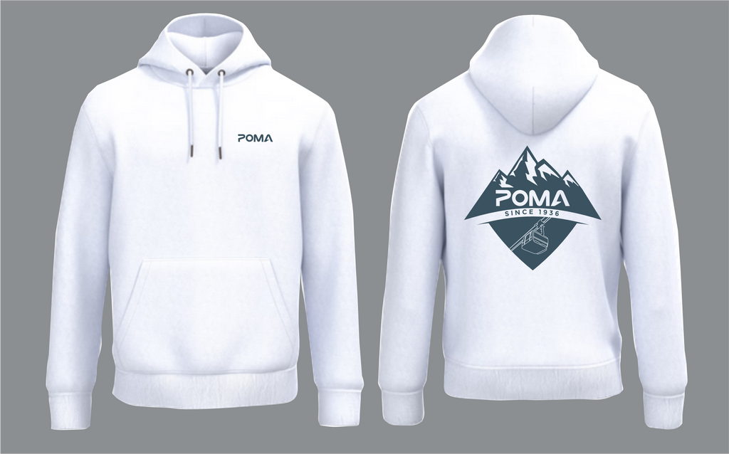 Sweat-shirt à capuche Poma Montagne - BLANC
