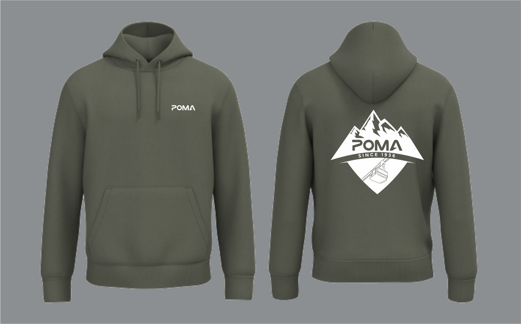 Sweat-shirt à capuche Poma Montagne - KAKI