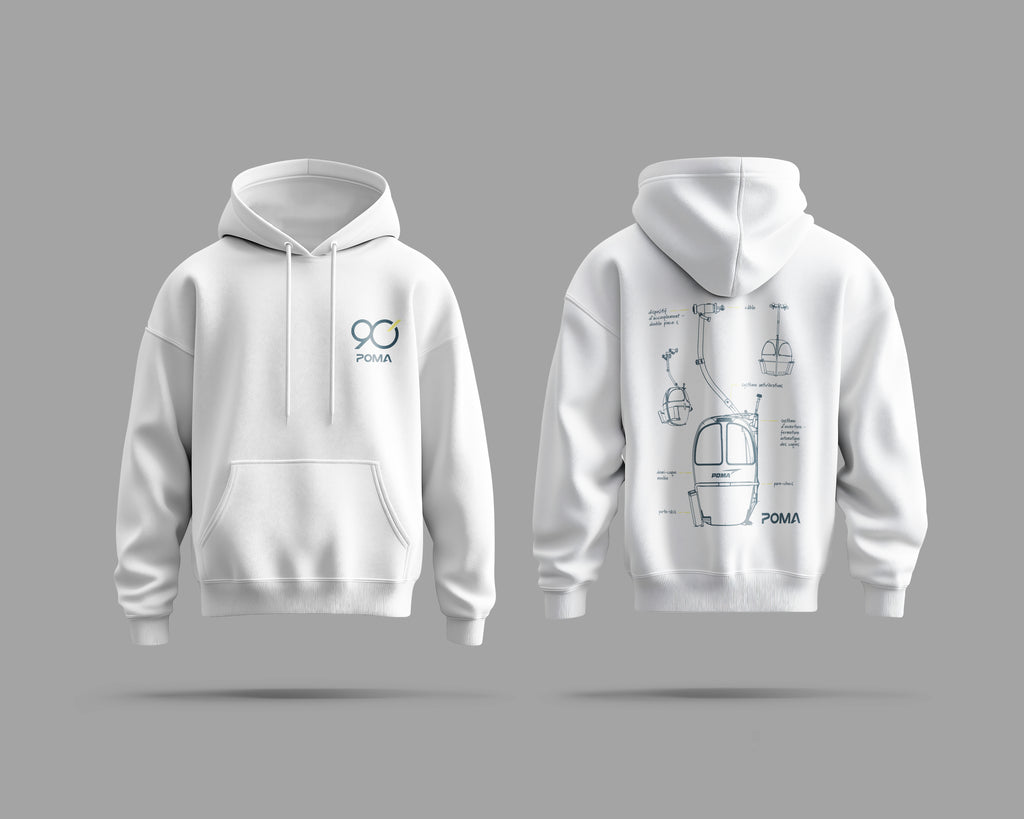 Sweat-shirt à capuche SP4 - BLANC